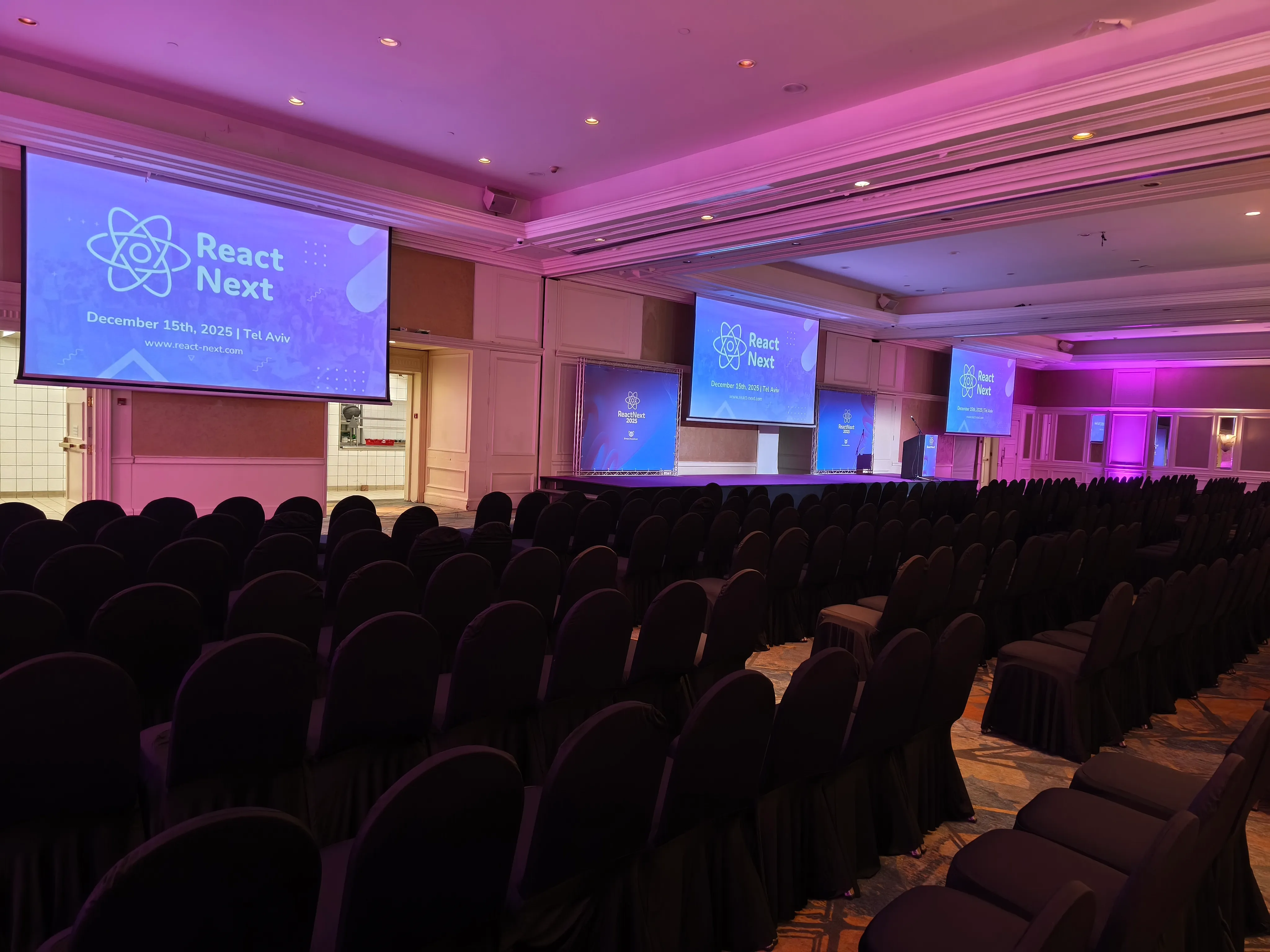 Conference hall setup